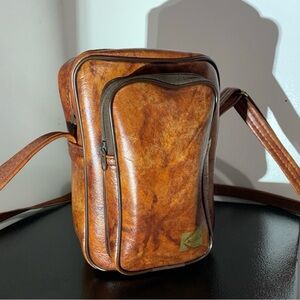 Vintage Leather Camera Bag Kodak